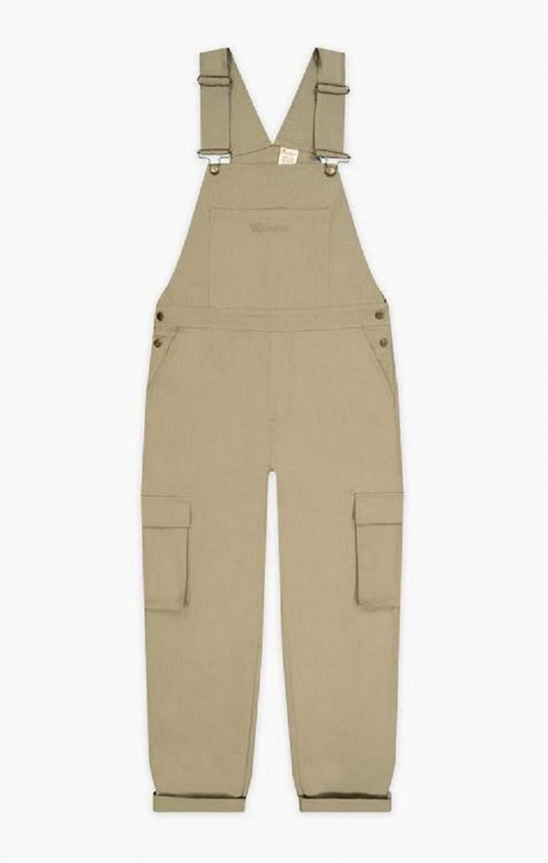 Pantalon Jogger Champion Woven Utility Dungarees Pants Beige | 3287-GXQFB