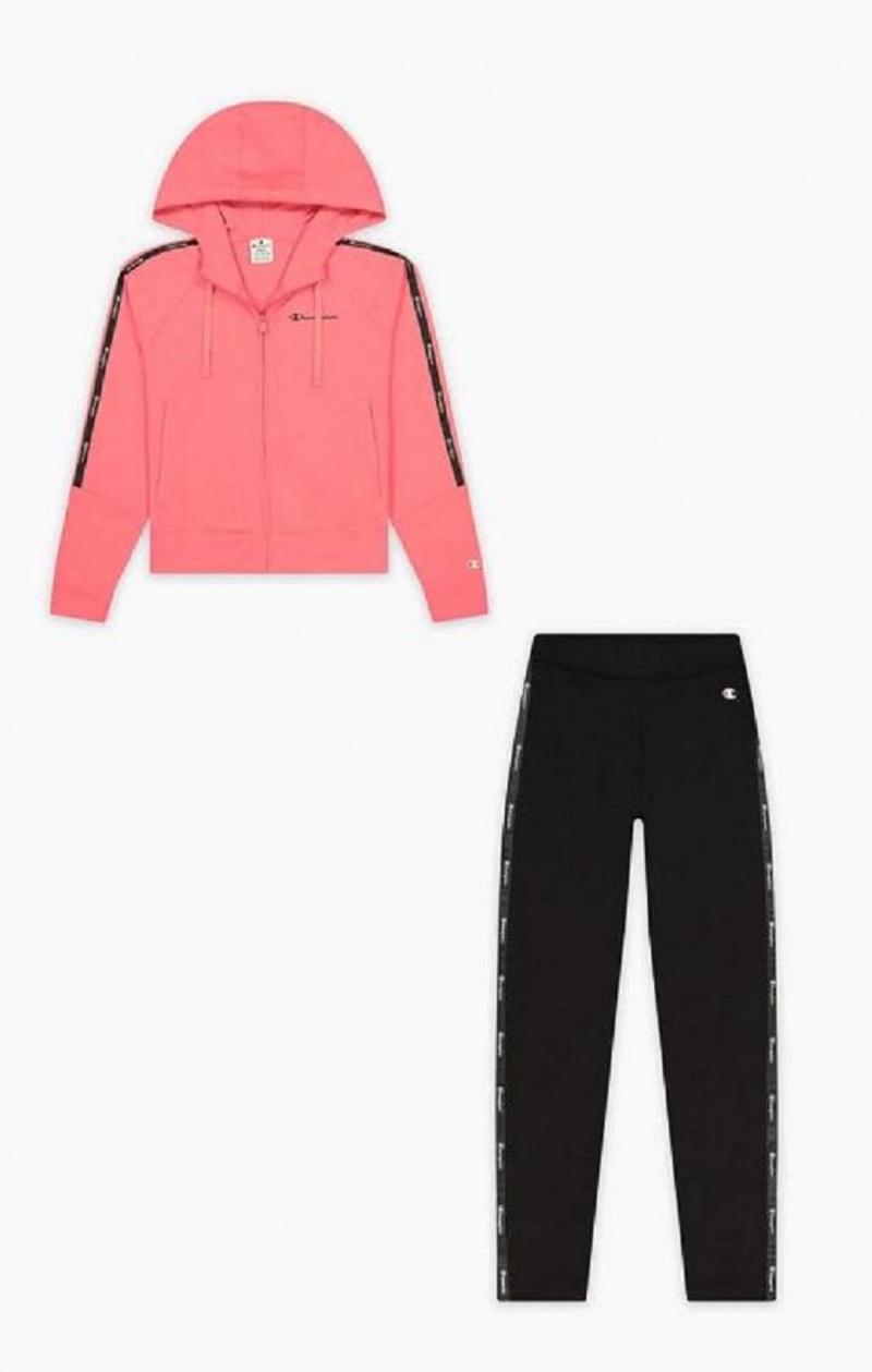 Pantalon Jogger Champion Zip-Up Hoodie + Leggings Tracksuit Rosas | 3514-AGTKV