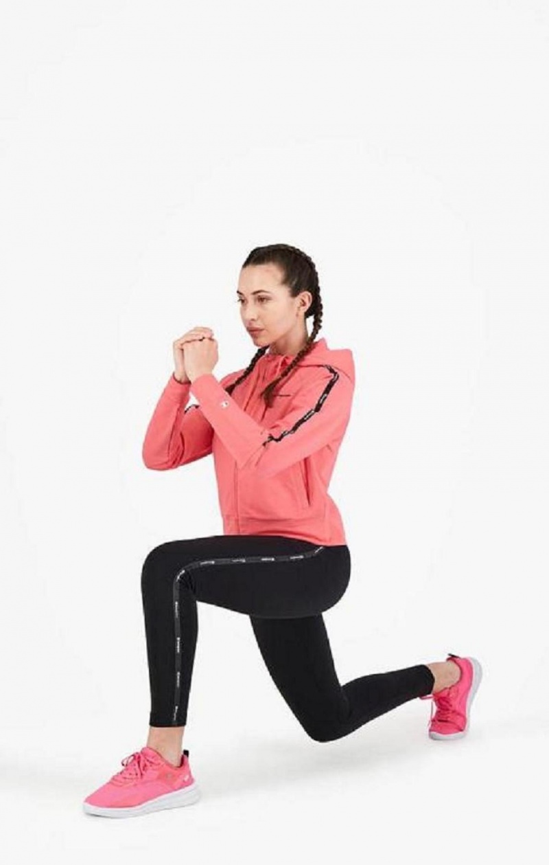 Pantalon Jogger Champion Zip-Up Hoodie + Leggings Tracksuit Rosas | 3514-AGTKV