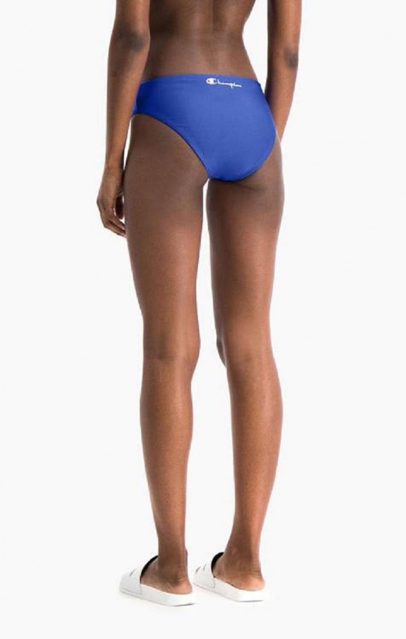 Ropa de Baño Champion Reversible C Logo High Cintura Bikini Bottoms Azules | 3790-ICYSF