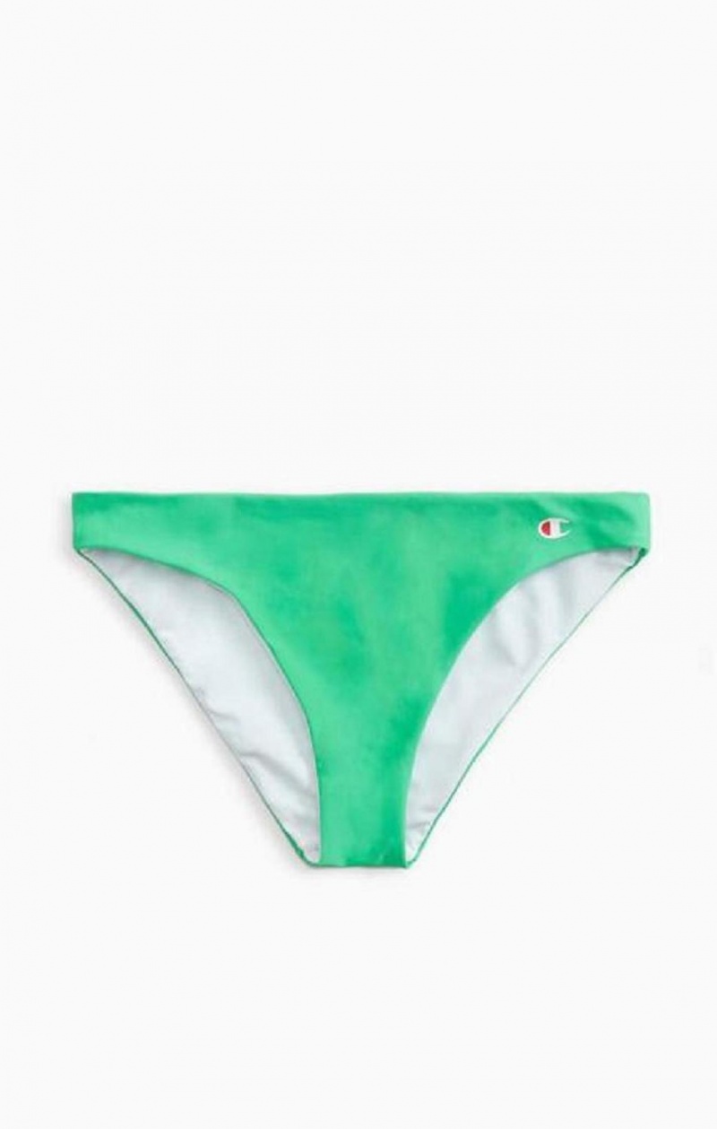 Ropa de Baño Champion Reversible 'C' Logo Patch Bikini Bottoms Verde | 4816-ZEDGW