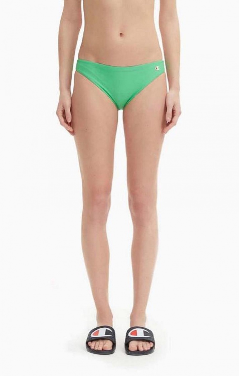 Ropa de Baño Champion Reversible \'C\' Logo Patch Bikini Bottoms Verde | 4816-ZEDGW