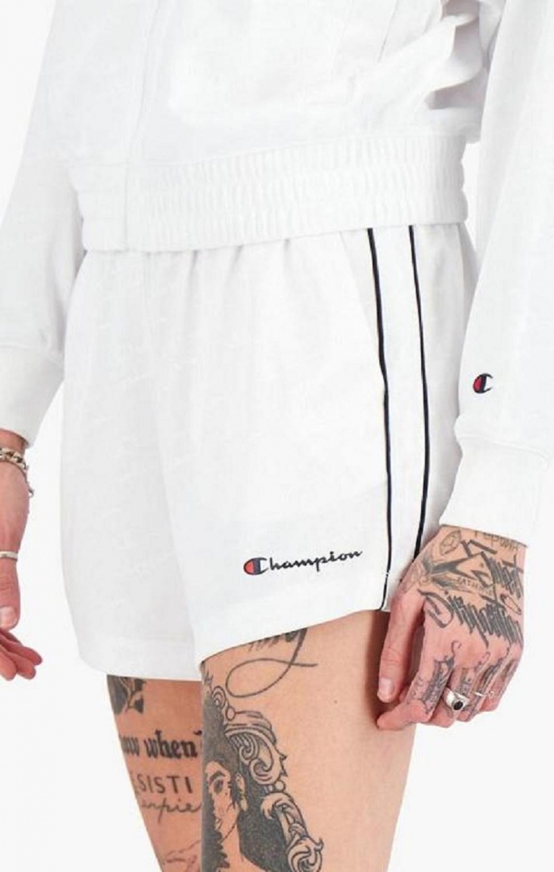 Short Champion All-over Script Logo Shorts Blancas | 5410-ODAKC