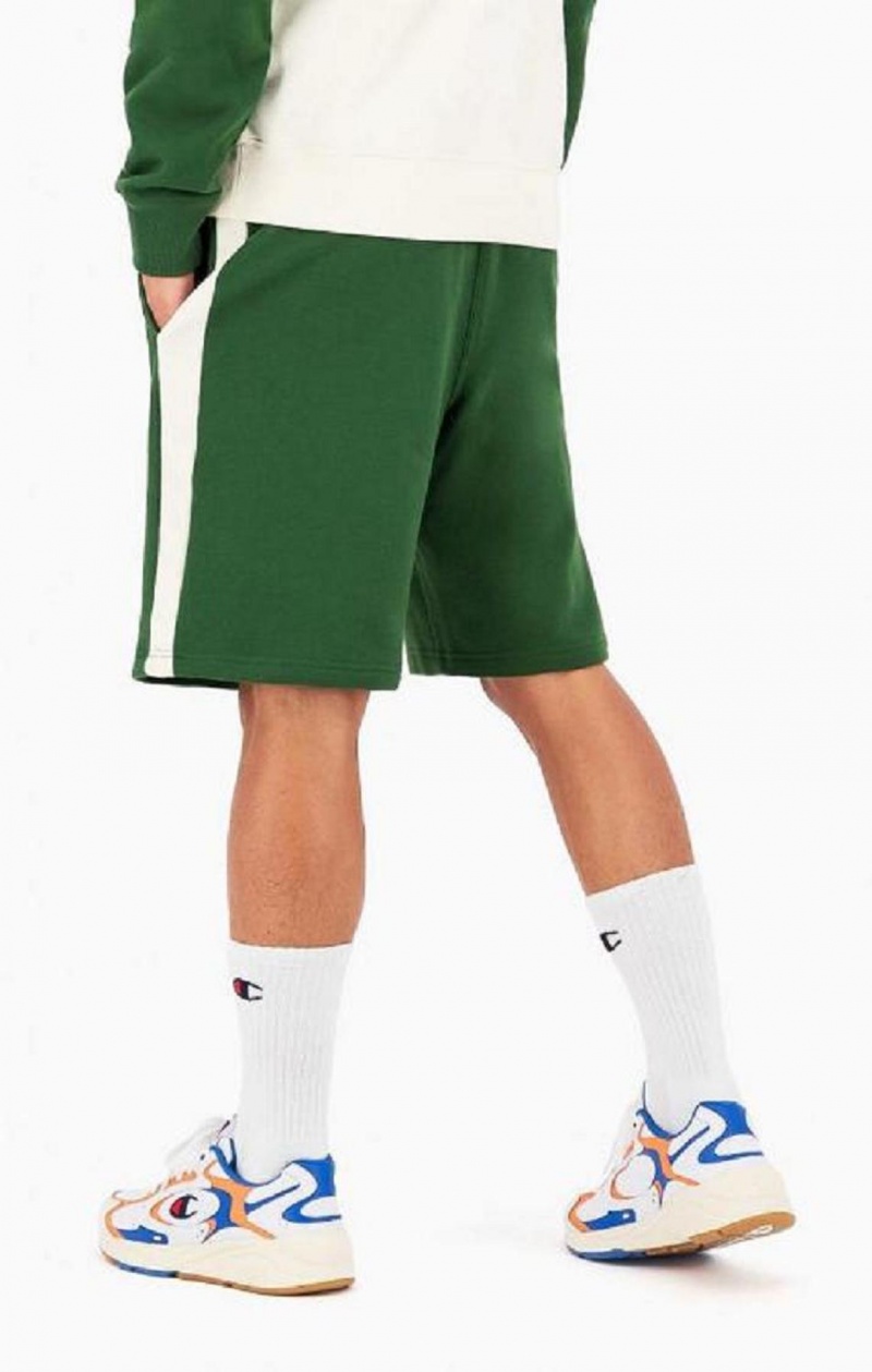 Short Champion C Logo Fleece Bermuda Shorts Verde Claro | 1304-IYVXE