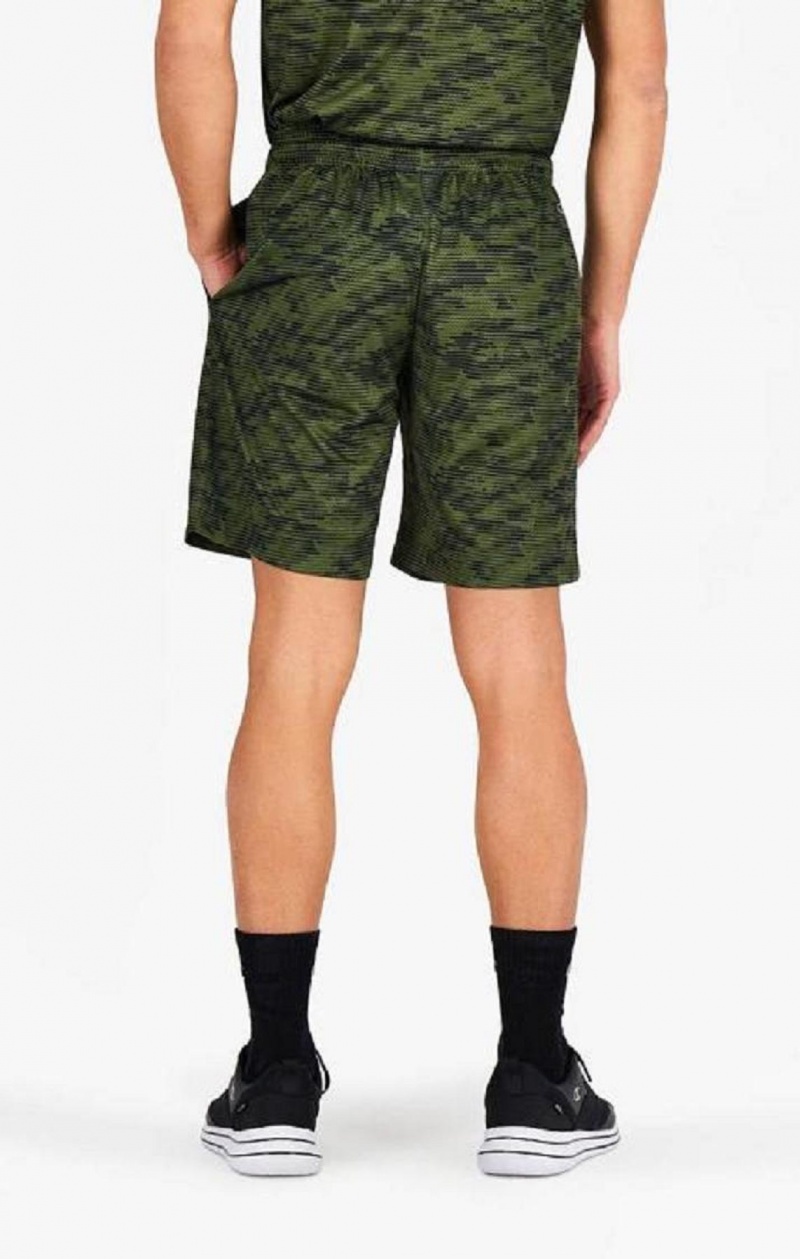 Short Champion Camo Quick Dry Entrenamiento Shorts Verde | 6905-TBHOY