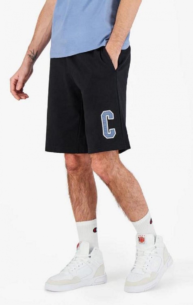 Short Champion Collegiate C Logo Shorts Negras | 3710-ULIHO