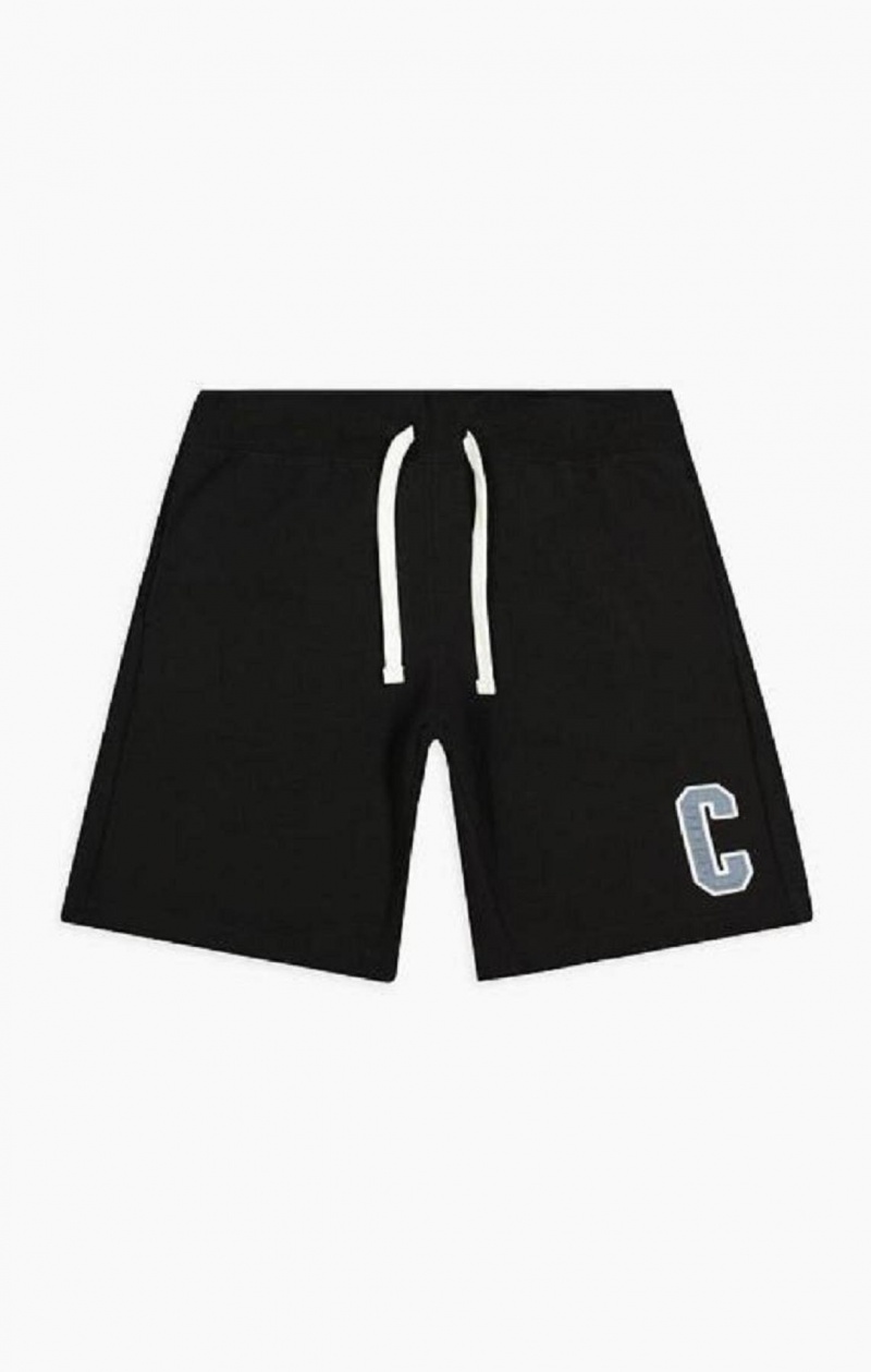 Short Champion Collegiate C Logo Shorts Negras | 3710-ULIHO