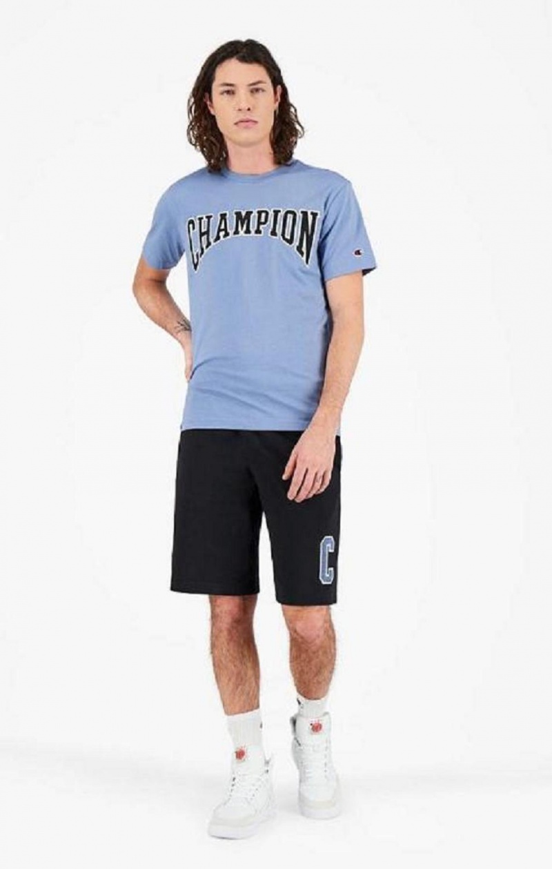 Short Champion Collegiate C Logo Shorts Negras | 3710-ULIHO