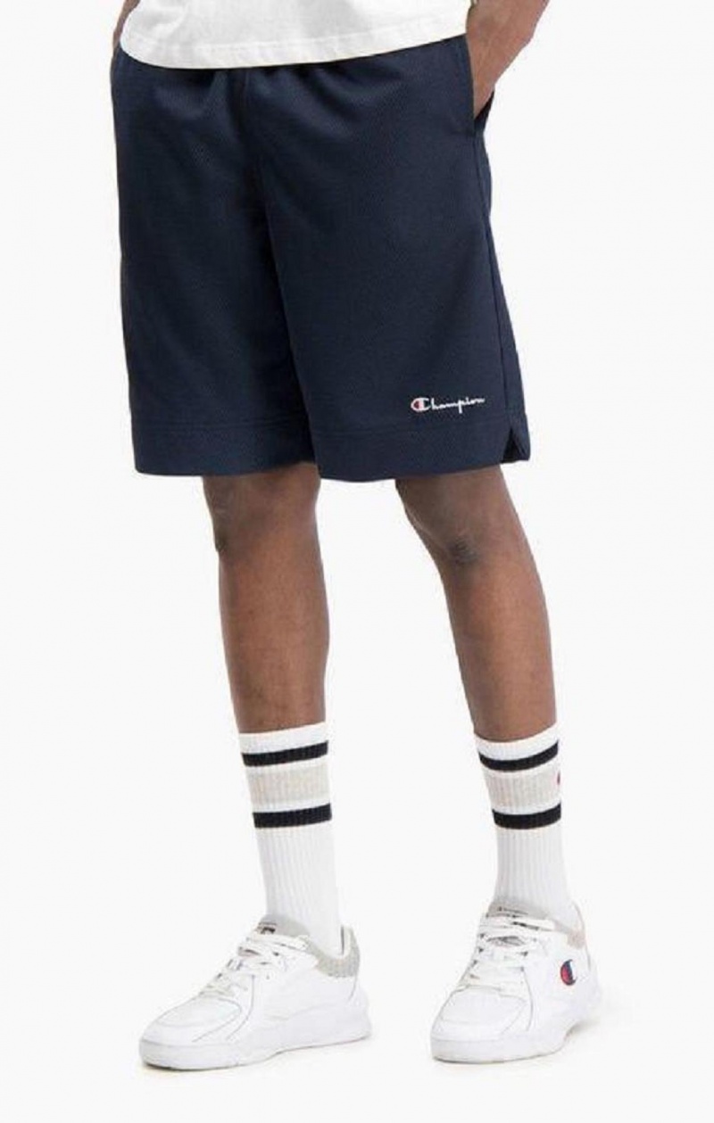 Short Champion Mesh Basketball Logo Shorts Blancas | 8264-JXISY