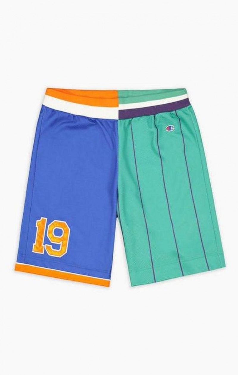 Short Champion NBMIX Patchwork 'Champion 19' Basketball Shorts Azules | 8210-LWABK