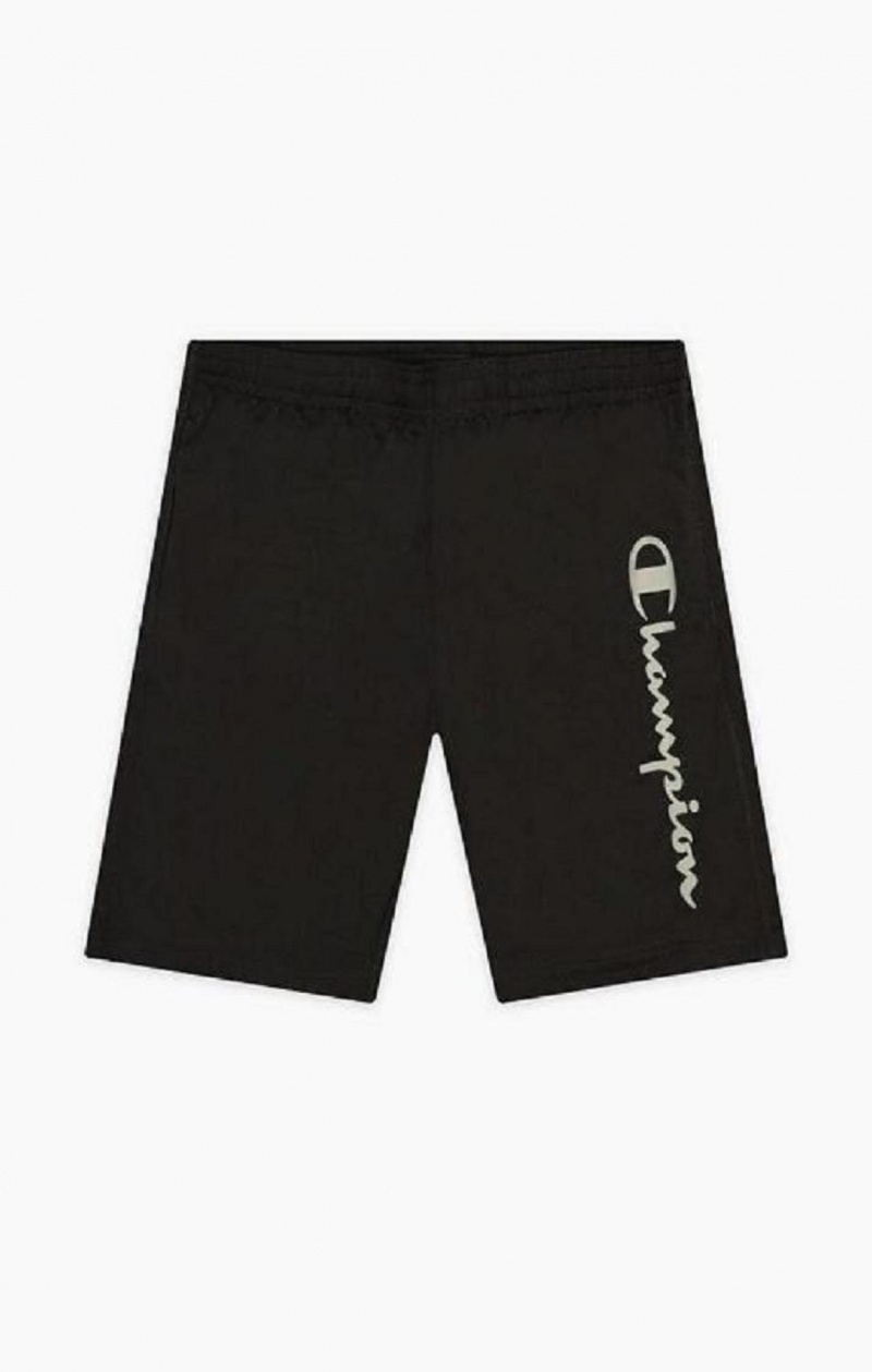 Short Champion Reflective Script Logo Shorts Negras | 4725-ETZKA