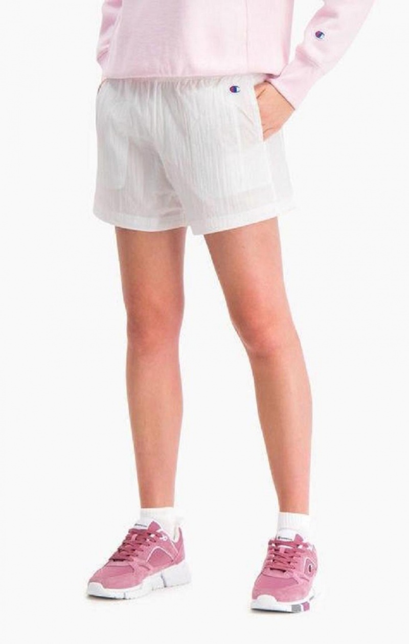 Short Champion Tape Detail Pista Shorts Blancas | 0615-IRVZJ