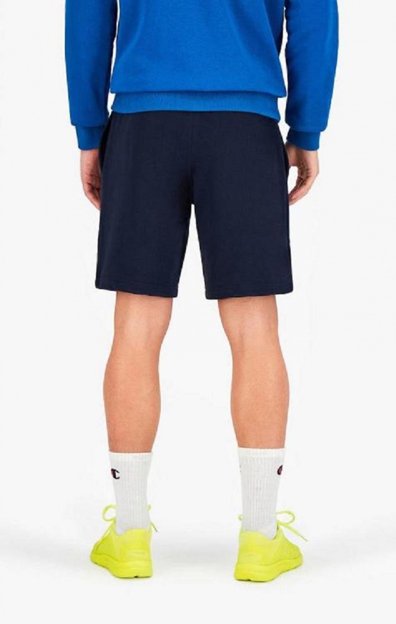 Short Champion Vertical Script Logo Shorts Azules Oscuro | 4756-SCLKR