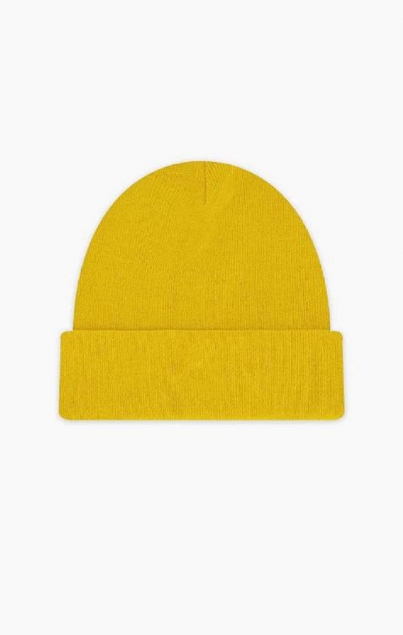 Sombreros Champion C Logo Recycled Yarn Beanie Hat Amarillo | 8576-DLWHS