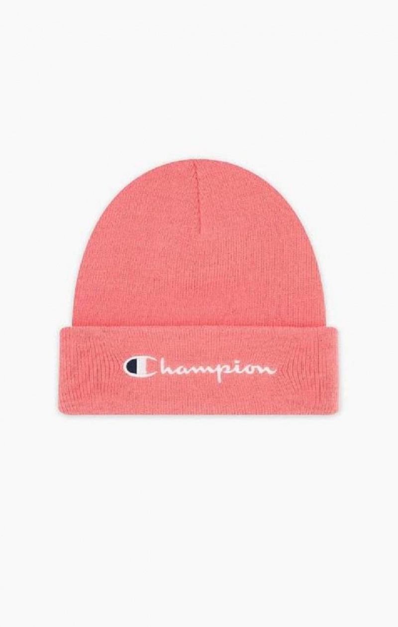 Sombreros Champion Embroidered Script Logo Beanie Hat Rosas | 9703-IUSFY