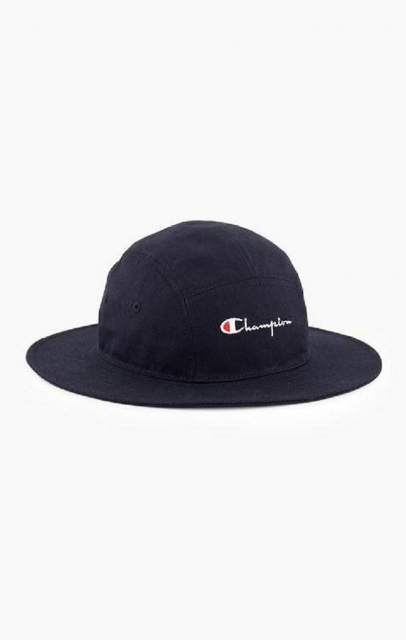 Sombreros Champion Script Logo Bucket Hat Azules Oscuro | 3527-MAPTE