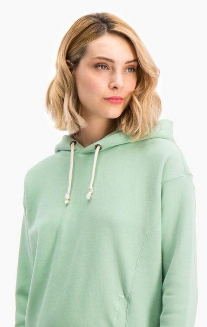 Sudadera con Capucha Champion Ligeros Reverse Weave Oversized Hoodie Verde Claro | 7543-SVIKZ