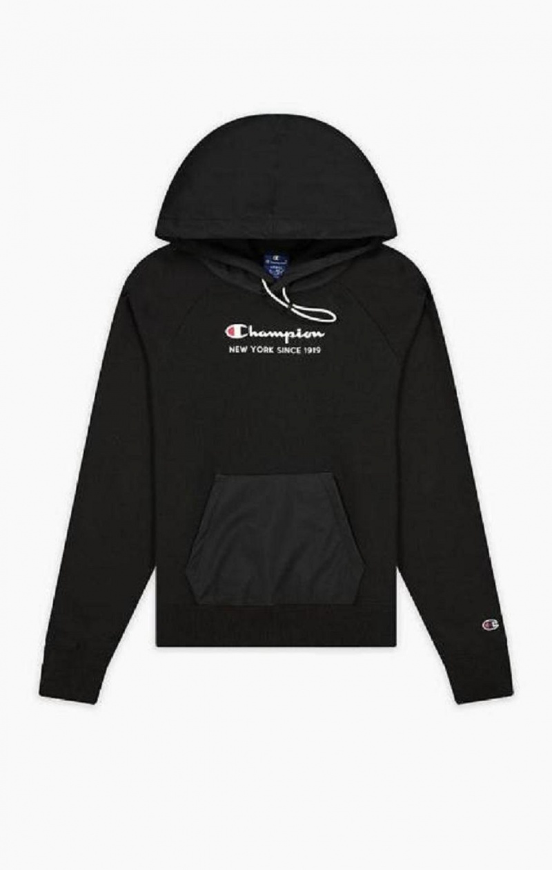 Sudadera con Capucha Champion New York Hoodie Negras | 8421-WISFR