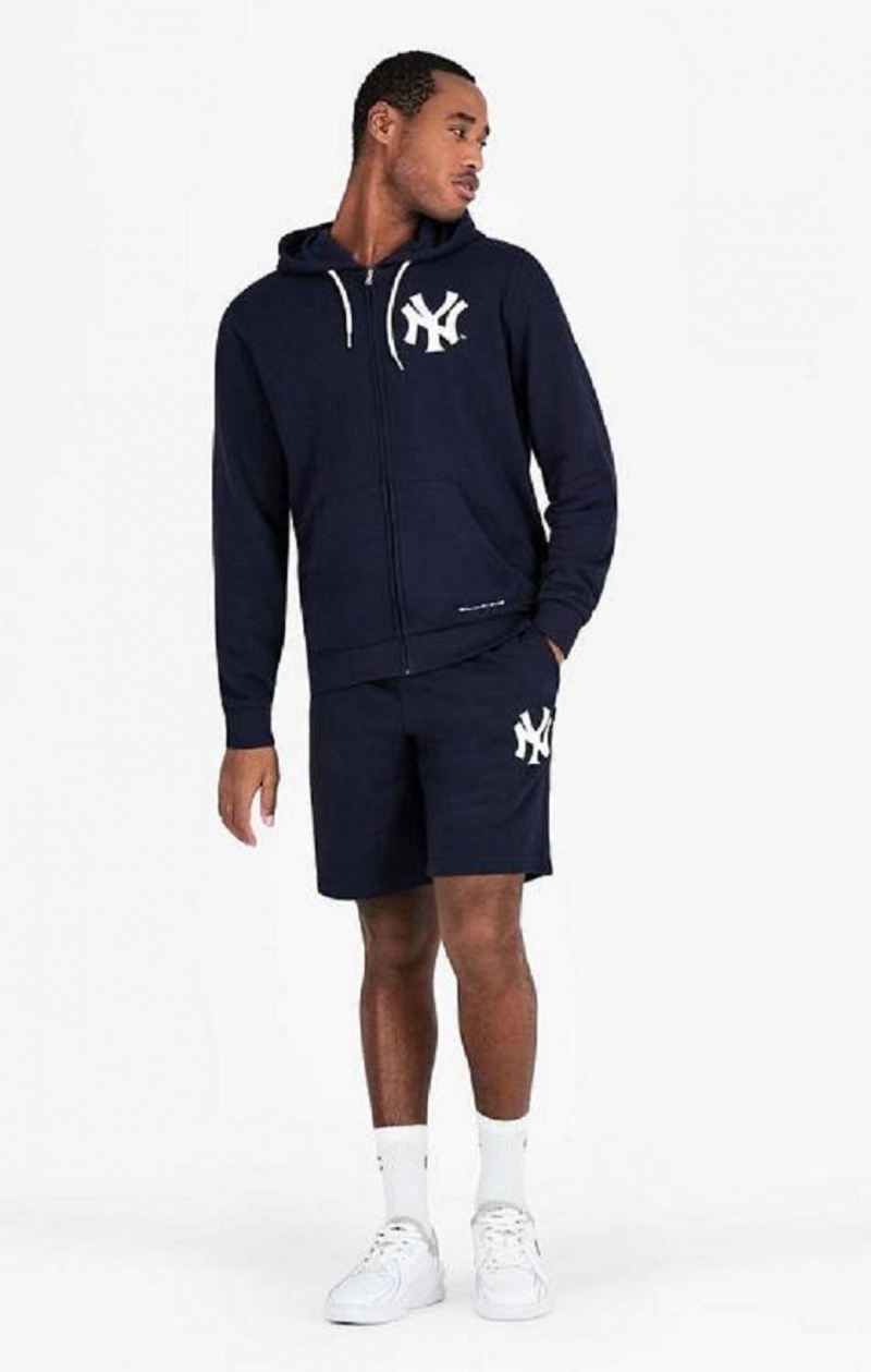 Sudadera con Capucha Champion New York MLB Hoodie Azules Oscuro | 4735-NYDAJ