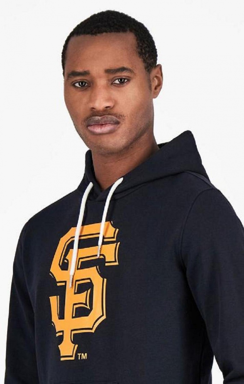 Sudadera con Capucha Champion San Francisco MLB Hoodie Negras | 1059-GKCVX