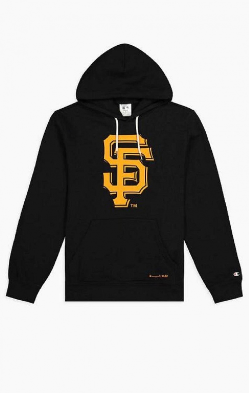 Sudadera con Capucha Champion San Francisco MLB Hoodie Negras | 1059-GKCVX