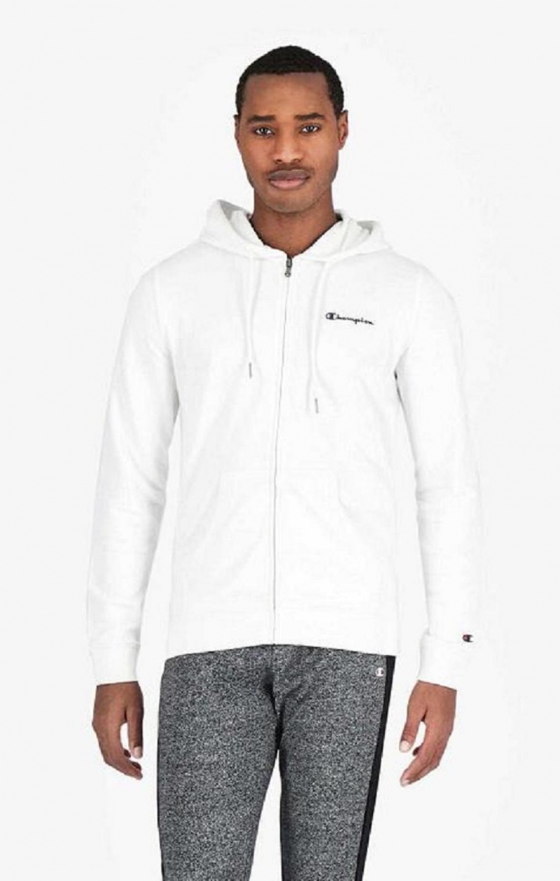 Sudadera con Capucha Champion Small Script Logo Hoodie Blancas | 2109-EGZCH