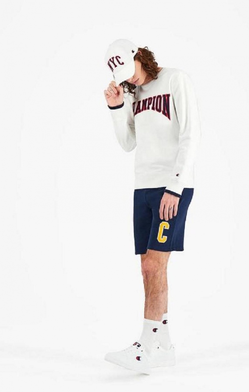 Sudaderas Champion Collegiate Logo Sweatshirt Blancas | 8123-RKWDU