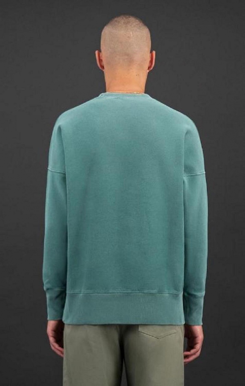 Sudaderas Champion Drop Shoulder Reverse Weave Sweatshirt Verde | 2683-ABWVM