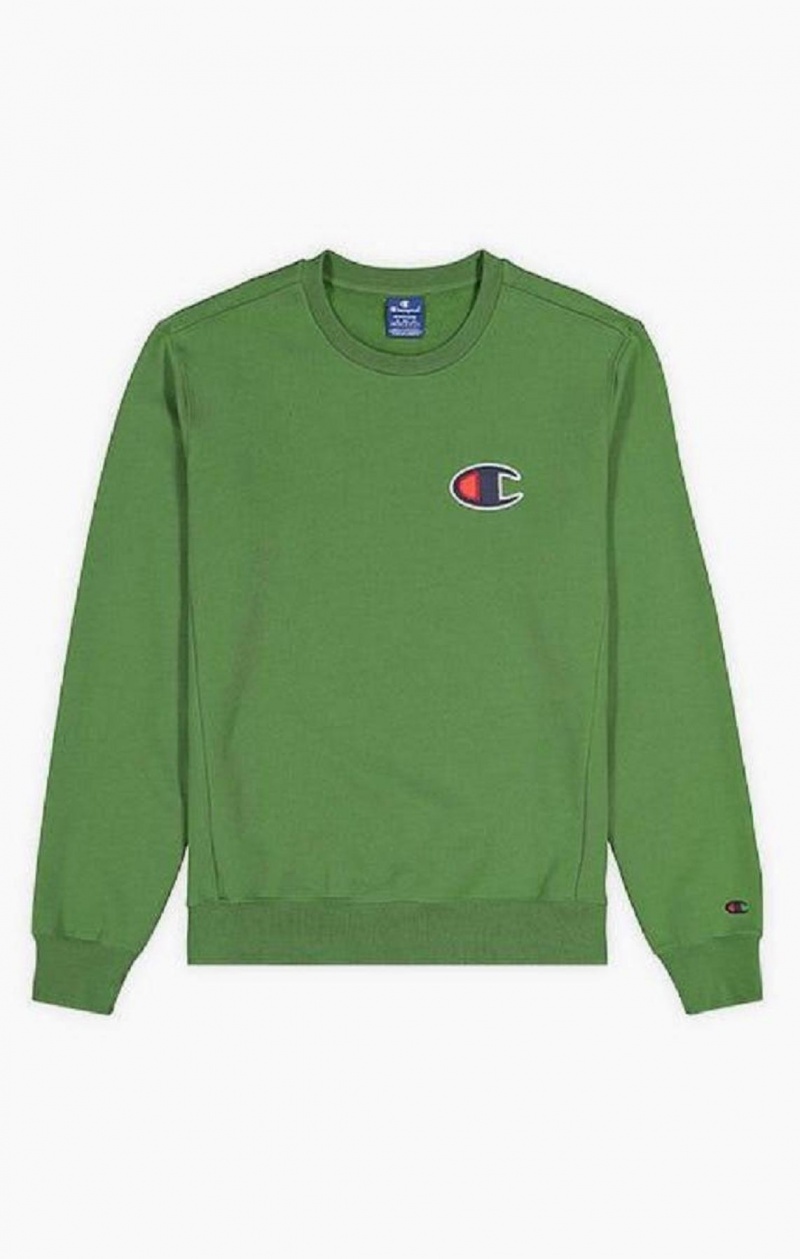 Sudaderas Champion Gamuza C Logo Algodon Terry Sweatshirt Verde | 5638-IVCLU