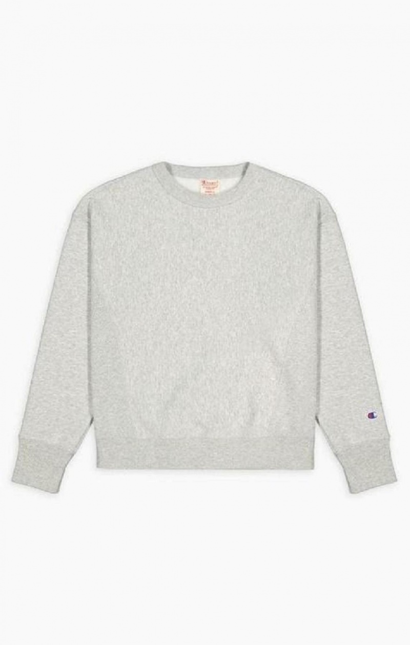 Sudaderas Champion Ligeros Reverse Weave Sweatshirt Gris Claro | 5279-KMWBV