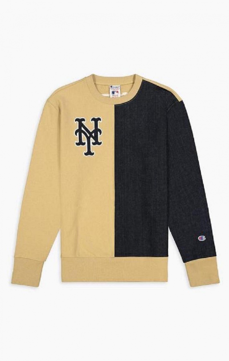 Sudaderas Champion New York MLB Sweatshirt Beige | 4257-TKFZG