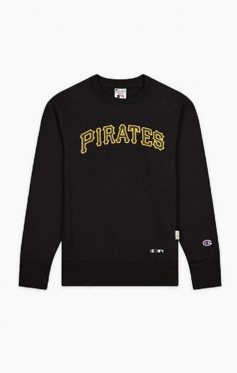 Sudaderas Champion Pittsburgh MLB Reverse Weave Sweatshirt Negras | 7239-GEKPL