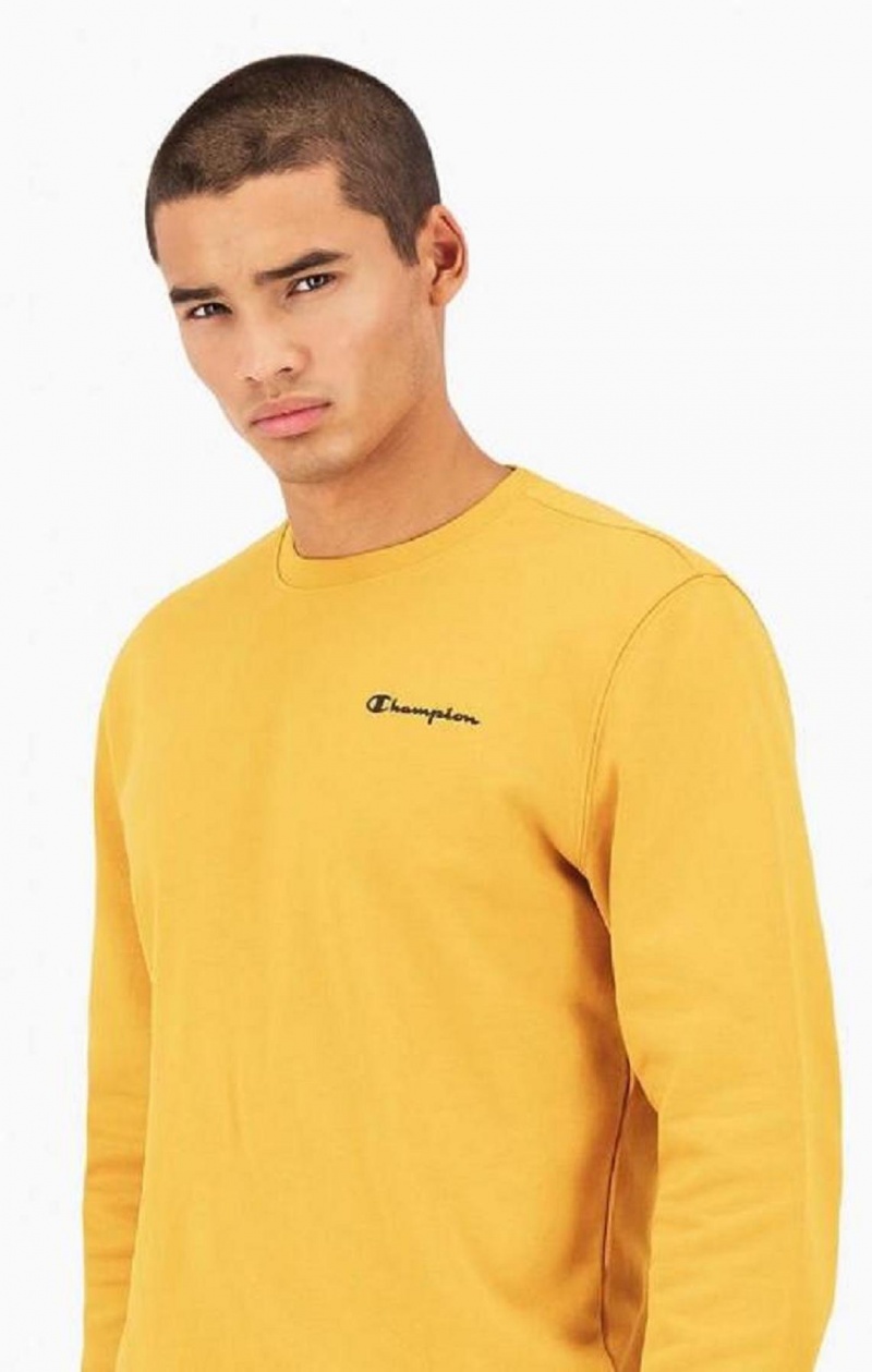 Sudaderas Champion Small Script Logo Sweatshirt Naranjas | 4691-VJNRA