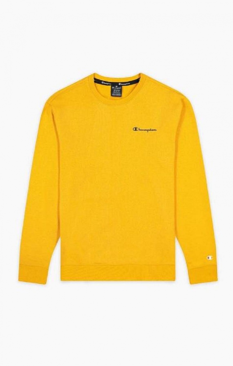 Sudaderas Champion Small Script Logo Sweatshirt Naranjas | 4691-VJNRA