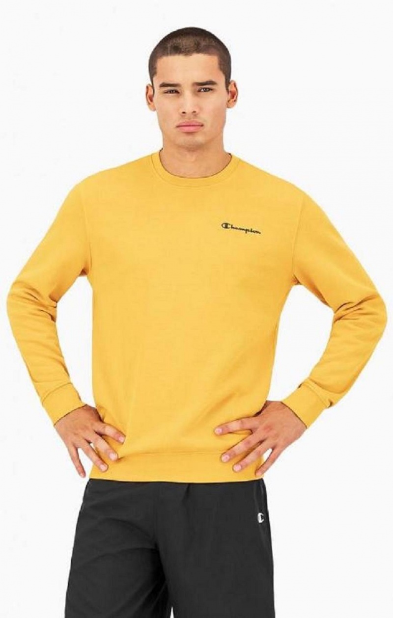 Sudaderas Champion Small Script Logo Sweatshirt Naranjas | 4691-VJNRA