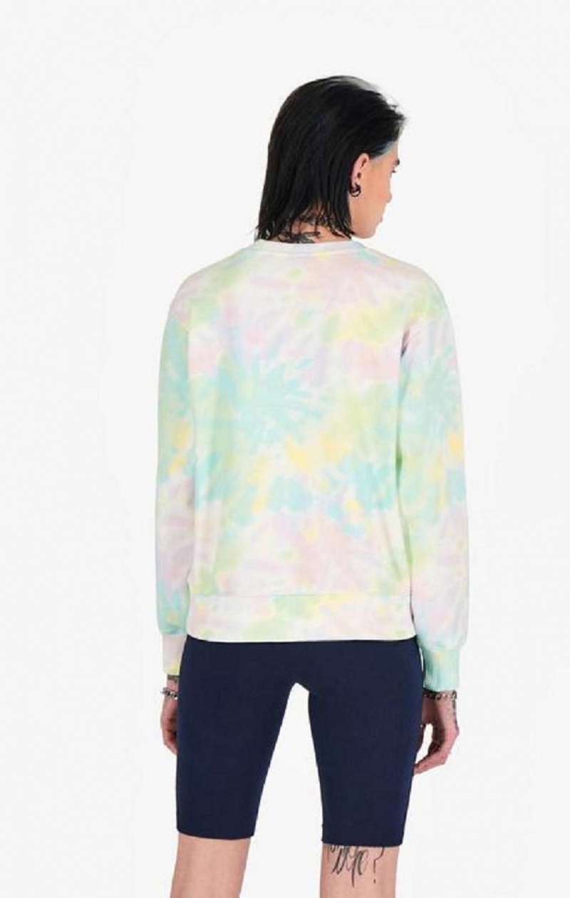 Sudaderas Champion Tie Dye Digital Print Sweatshirt Coral | 0328-QKUPN