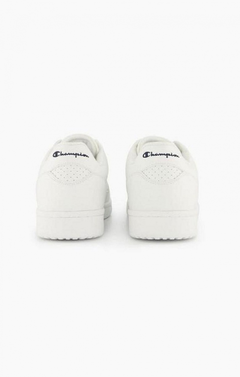 Zapatillas Champion Chicago Faux Cuero Trainers Blancas | 3791-WCHDK