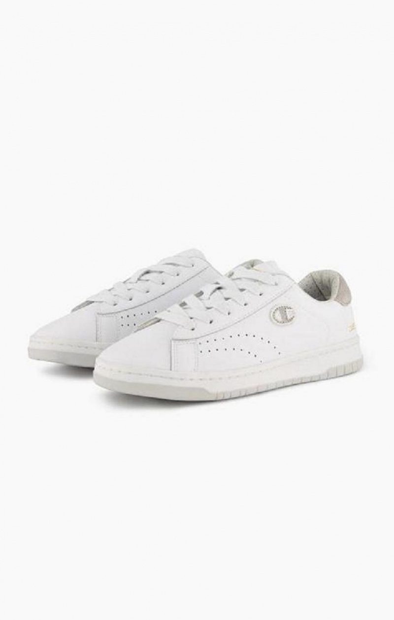 Zapatillas Champion Club Court Colour Back Tab Trainers Blancas | 7309-KTUHG