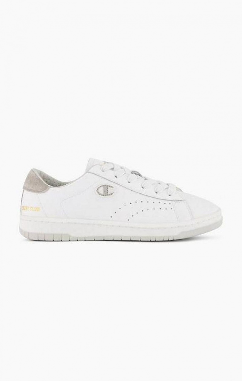 Zapatillas Champion Club Court Colour Back Tab Trainers Blancas | 7309-KTUHG