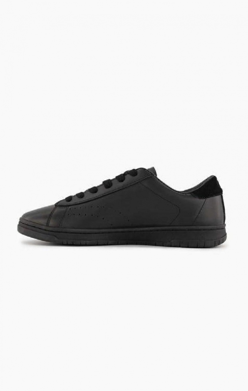 Zapatillas Champion Court Club Patch Logo Trainers Negras | 5648-XFRVA