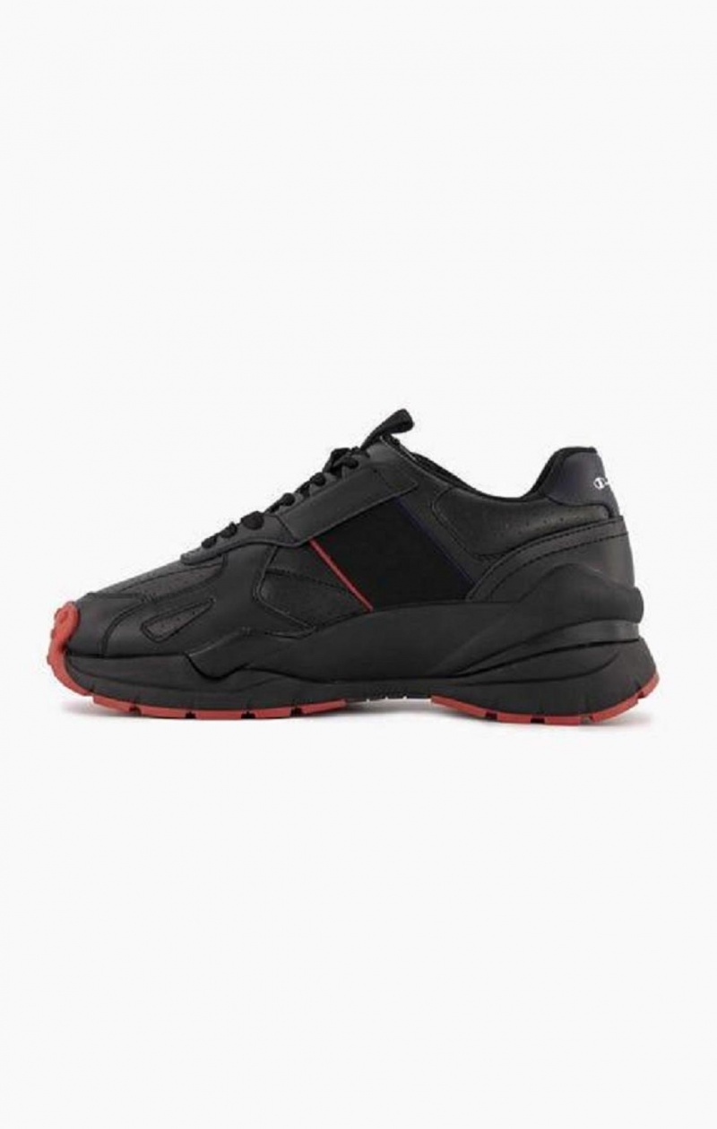 Zapatillas Champion Honor Cuero Trainers Negras | 1392-ICJZX