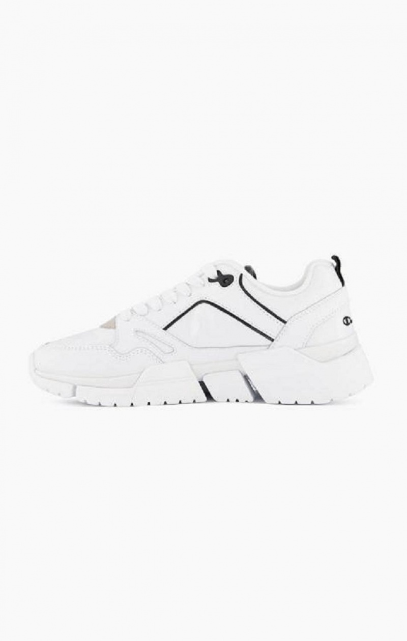 Zapatillas Champion Lander Cuero Trainers Blancas | 6920-IWHUZ