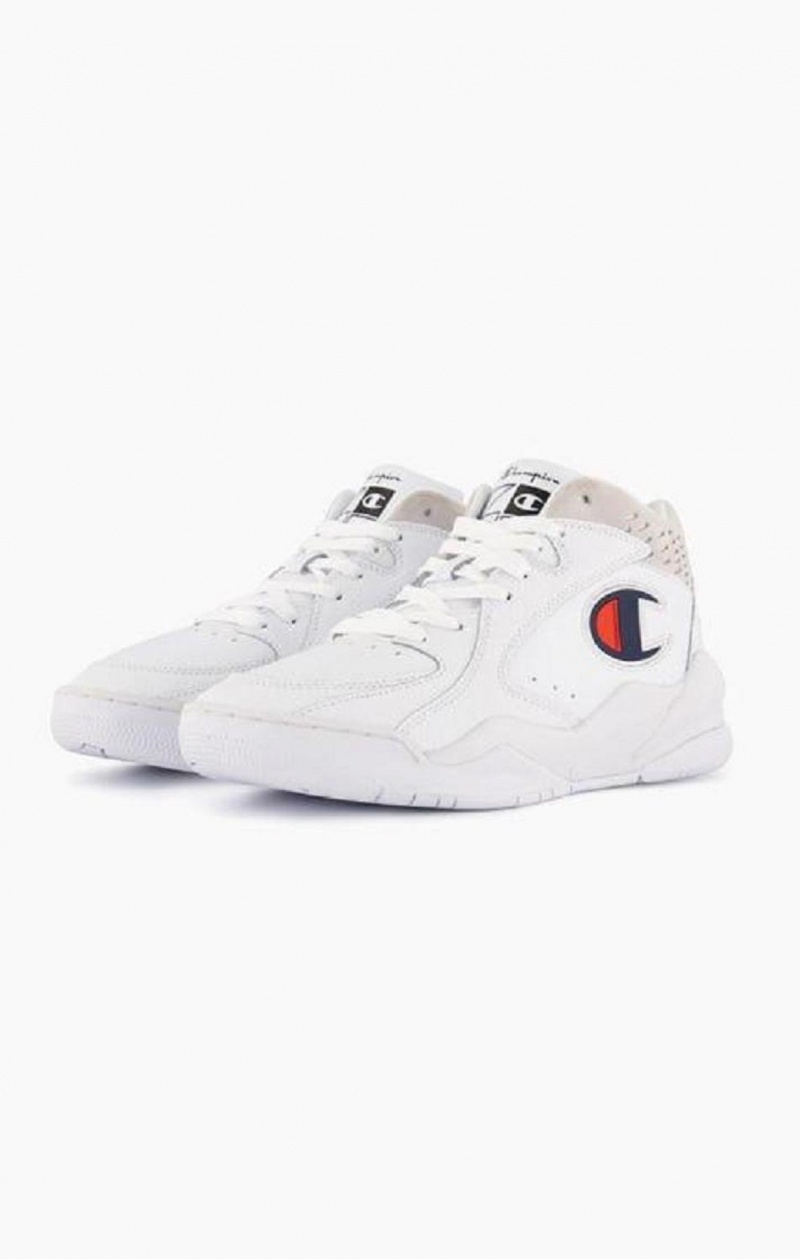 Zapatillas Champion Zone Mid Trainers Blancas | 6489-ZTHGL