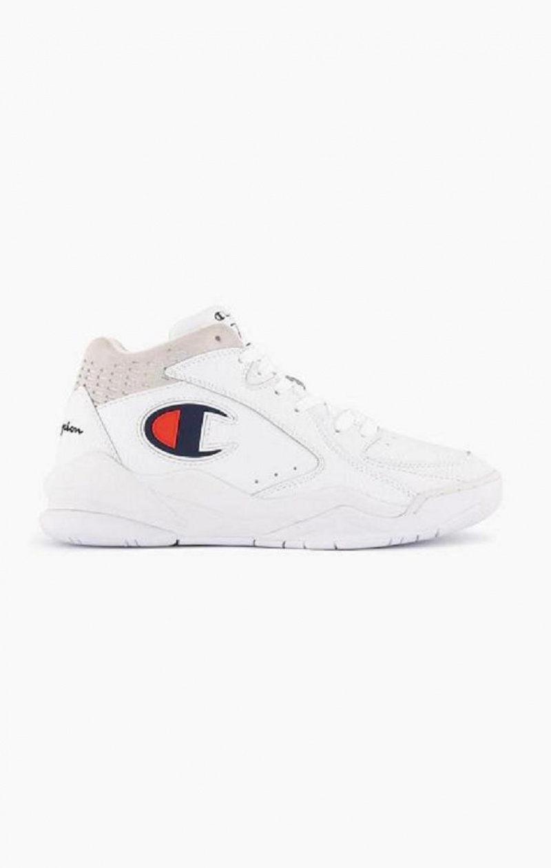 Zapatillas Champion Zone Mid Trainers Blancas | 6489-ZTHGL